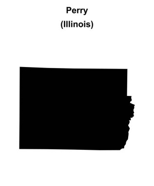 Perry County (Illinois) boş ana hat haritası