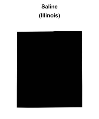 Saline County (Illinois) boş ana hat haritası