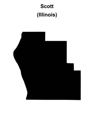 Scott County (Illinois) boş ana hat haritası