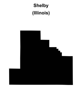 Shelby County (Illinois) boş ana hat haritası
