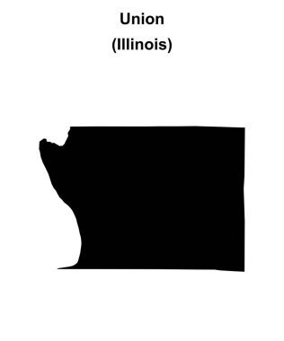 Union County (Illinois) boş ana hat haritası