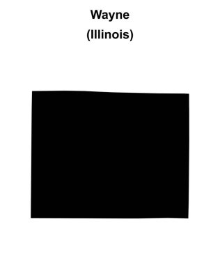 Wayne County (Illinois) boş ana hat haritası