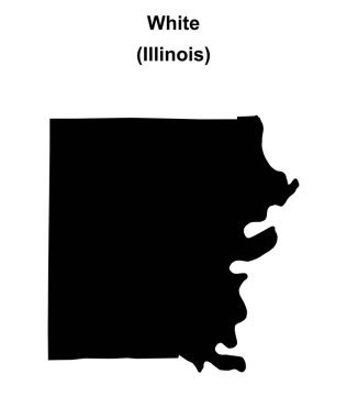 Beyaz İlçe (Illinois) boş ana hat haritası