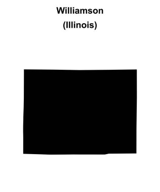 Williamson İlçesi (Illinois) boş ana hat haritası