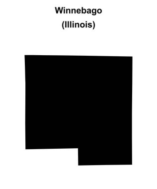 Winnebago İlçesi (Illinois) boş ana hat haritası