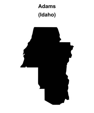 Adams County (Idaho) boş ana hat haritası