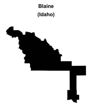 Blaine County (Idaho) boş ana hat haritası
