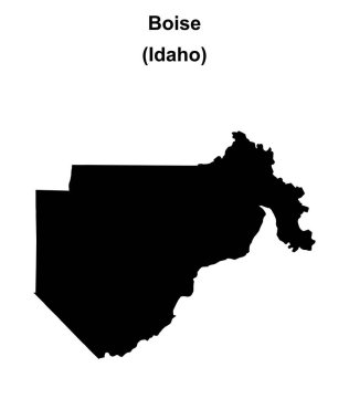 Boise İlçesi (Idaho) boş ana hat haritası