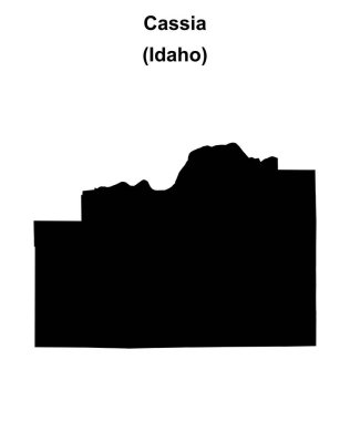 Cassia İlçesi (Idaho) boş ana hat haritası