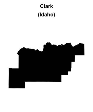 Clark County (Idaho) boş ana hat haritası