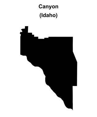 Canyon County (Idaho) boş ana hat haritası