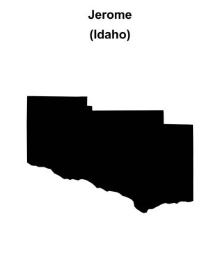 Jerome County (Idaho) boş ana hat haritası