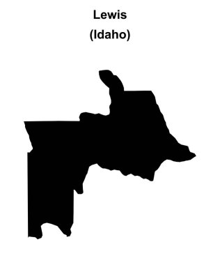 Lewis County (Idaho) boş ana hat haritası
