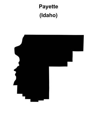 Payette İlçesi (Idaho) boş ana hat haritası