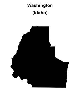 Washington County (Idaho) boş ana hat haritası