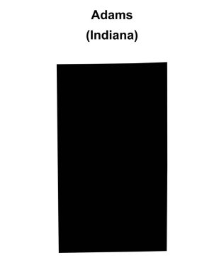 Adams County (Indiana) boş ana hat haritası