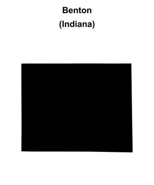 Benton County (Indiana) boş ana hat haritası
