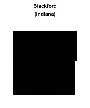 Blackford County (Indiana) boş ana hat haritası