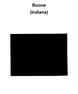 Boone County (Indiana) boş ana hat haritası