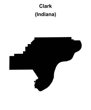 Clark County (Indiana) boş ana hat haritası