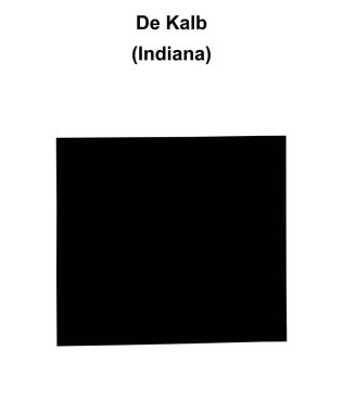 De Kalb County (Indiana) boş ana hat haritası