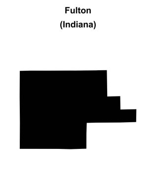 Fulton County (Indiana) boş ana hat haritası