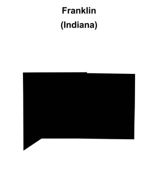Franklin County (Indiana) boş ana hat haritası