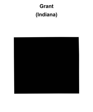 Grant County (Indiana) boş ana hat haritası