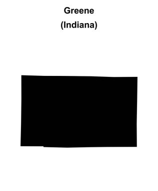 Greene County (Indiana) boş ana hat haritası
