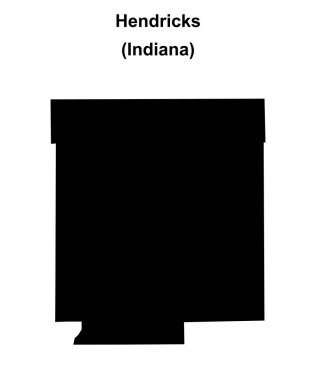 Hendricks County (Indiana) boş ana hat haritası