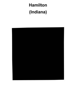 Hamilton County (Indiana) boş ana hat haritası