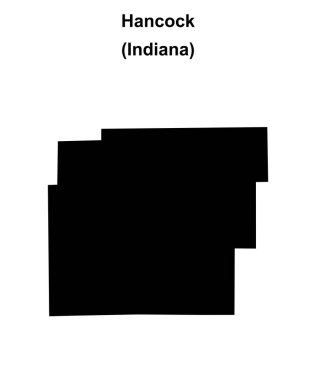Hancock County (Indiana) boş ana hat haritası