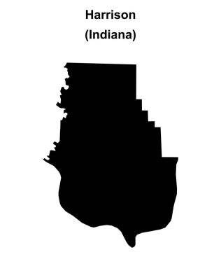 Harrison County (Indiana) boş ana hat haritası