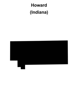 Howard County (Indiana) boş ana hat haritası