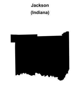 Jackson County (Indiana) boş ana hat haritası