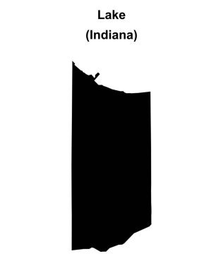 Lake County (Indiana) boş ana hat haritası