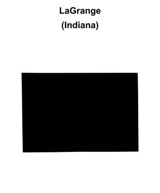 LaGrange County (Indiana) boş ana hat haritası