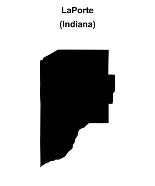 LaPorte County (Indiana) boş ana hat haritası