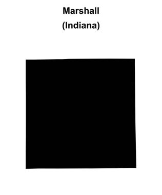 Marshall County (Indiana) boş ana hat haritası