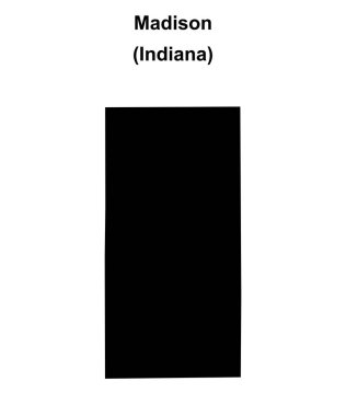 Madison County (Indiana) boş ana hat haritası