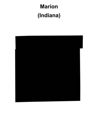 Marion County (Indiana) boş ana hat haritası
