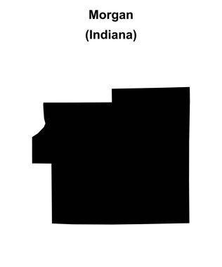 Morgan County (Indiana) boş ana hat haritası