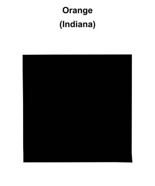 Orange County (Indiana) boş ana hat haritası