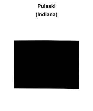 Pulaski County (Indiana) boş ana hat haritası