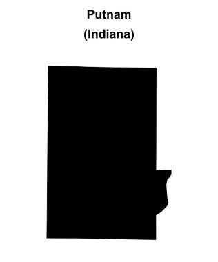 Putnam İlçesi (Indiana) boş ana hat haritası