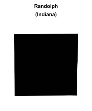 Randolph County (Indiana) boş ana hat haritası