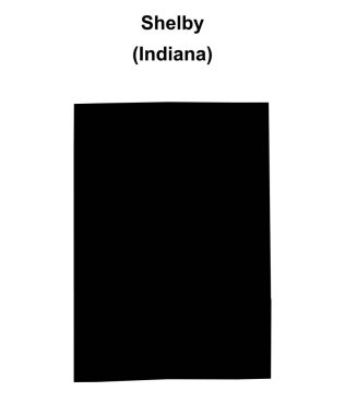 Shelby County (Indiana) boş ana hat haritası