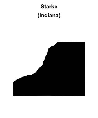 Starke County (Indiana) boş ana hat haritası