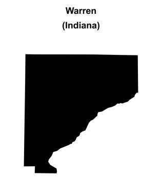 Warren County (Indiana) boş ana hat haritası