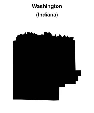 Washington County (Indiana) boş ana hat haritası